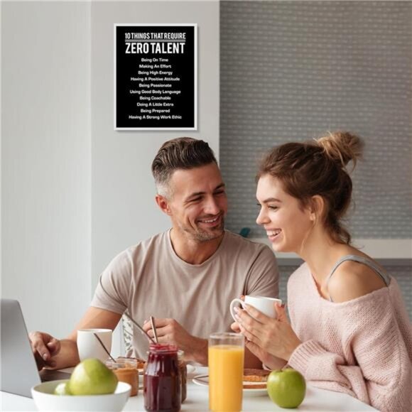 10 Things That Require Zero Talent- Motivational Wall Art Print, Inspirational - Picture 5 of 9